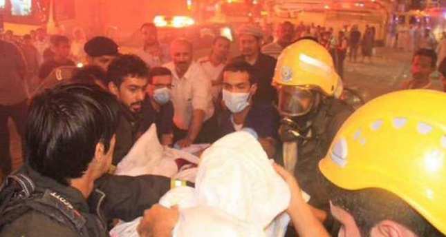 1442505429865 1 - Fire at Mecca hotel! 2 injured, over 1,000 Haj pilgrims evacuated
