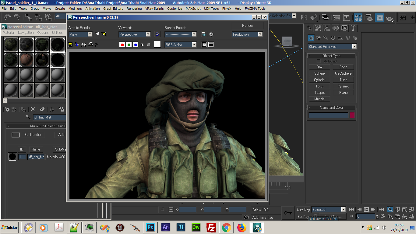 New Updated Model for Zionist Soldier  W 4 - I am developing a game about Palestine Resistance