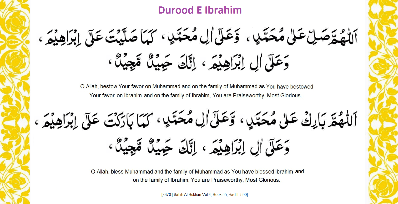 DuroodEIbrahim 1 - Friday is Here - You Know What to Read?